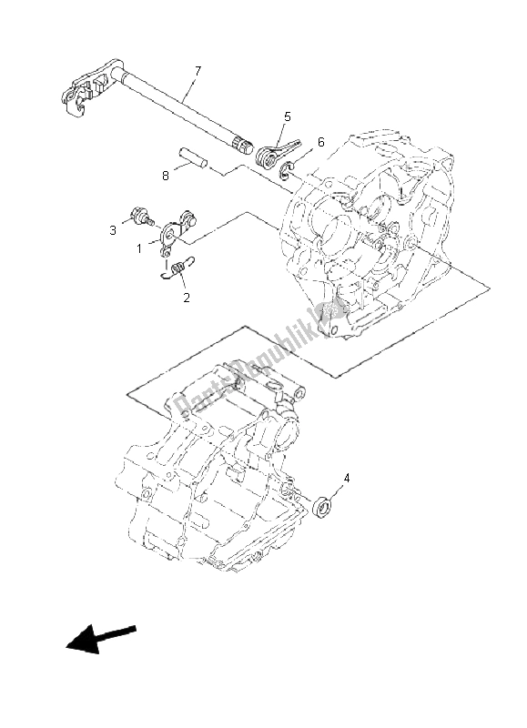 Todas las partes para Eje De Cambio de Yamaha XT 125R 2008