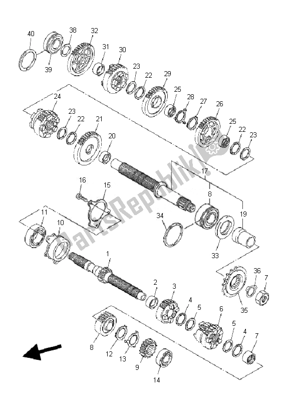 Toutes les pièces pour le Transmission du Yamaha FZ1 SA Fazer 1000 2007