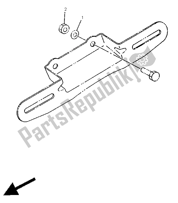 All parts for the Alternate Taillight (it) of the Yamaha XV 535 S Virago 1997