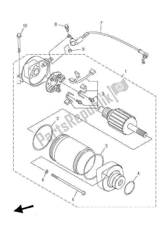 Tutte le parti per il Motore Di Avviamento del Yamaha YZF R1 1000 2006