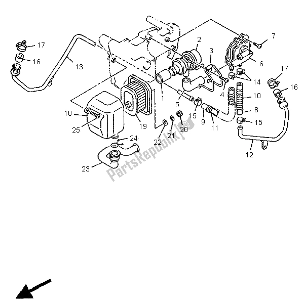 Tutte le parti per il Motore Alternativo 2 (che, Aut) del Yamaha XV 1100 Virago 1996