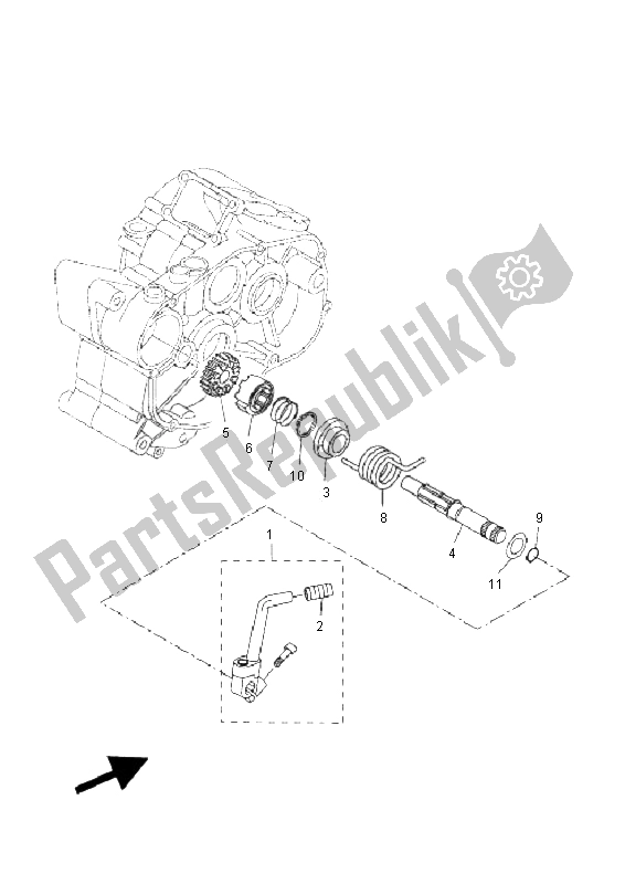 Tutte le parti per il Antipasto del Yamaha DT 50R SM 2008