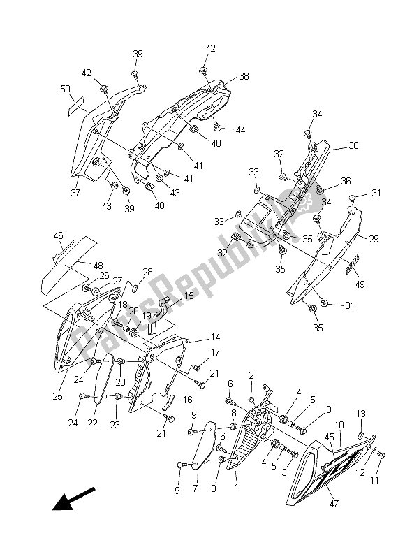 Wszystkie części do Boczna Ok? Adka Yamaha MT 09A 900 2015