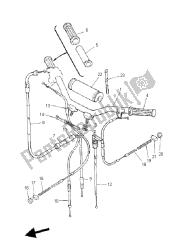 uchwyt kierownicy i kabel
