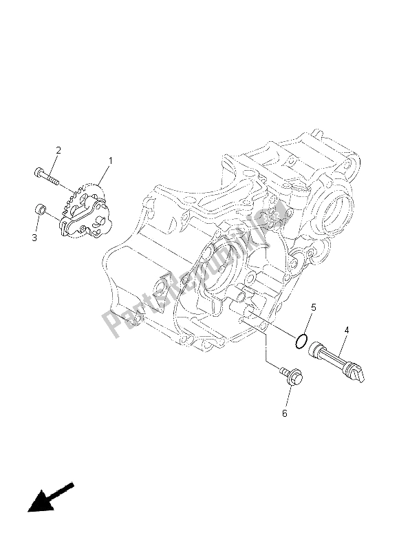Tutte le parti per il Pompa Dell'olio del Yamaha YZ 250F 2014