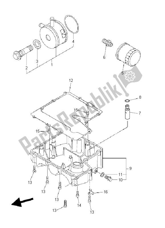 Wszystkie części do ? Rodek Do Czyszczenia Oleju Yamaha FZ6 SS Fazer 600 2006