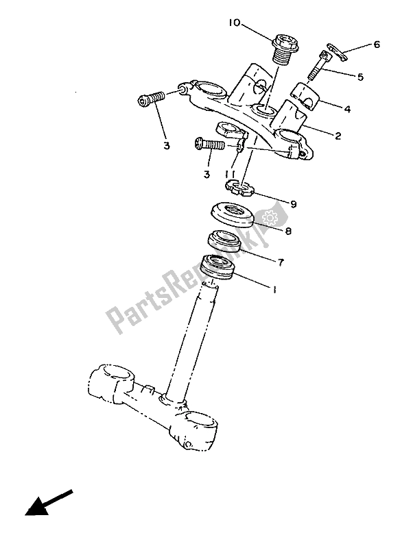 Toutes les pièces pour le Pilotage du Yamaha TY 250R 1988