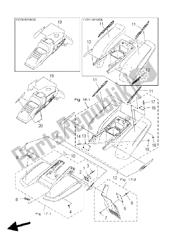 Tutte le parti per il Emblema Ed Etichetta del Yamaha YFM 350 Warrior 2004