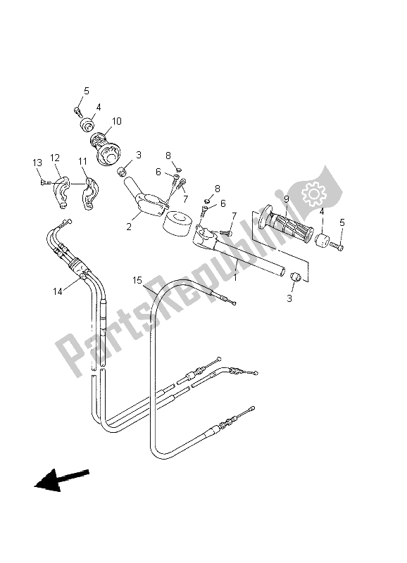 Wszystkie części do Uchwyt Kierownicy I Kabel Yamaha YZF R1 1000 2002