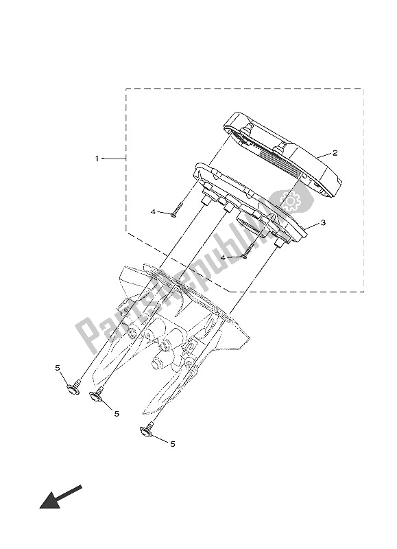 Alle onderdelen voor de Meter van de Yamaha MT 10 1000 2016