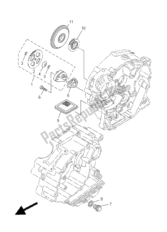 Wszystkie części do Pompa Olejowa Yamaha TT R 125 LW 2000