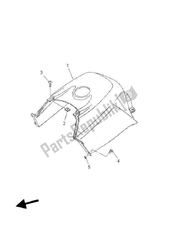 Todas las partes para Cubierta Lateral de Yamaha YFM 250 Bear Tracker 2X4 2002