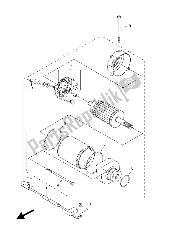 Tutte le parti per il Motore Di Avviamento del Yamaha FZ1 NA 1000 2012