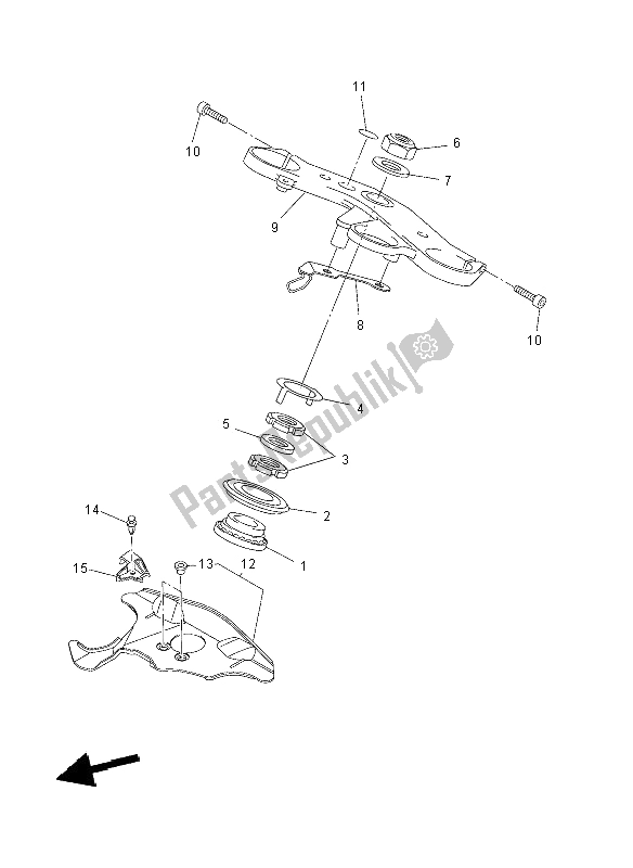 Wszystkie części do Sterowniczy Yamaha YZF R6 600 2008