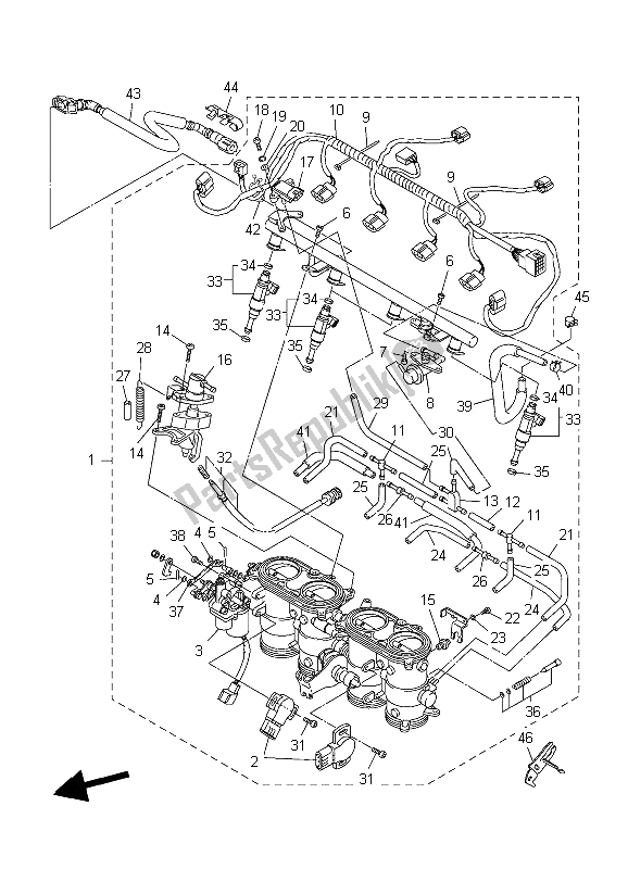 Tutte le parti per il Immissione 2 del Yamaha YZF R1S 1000 2006