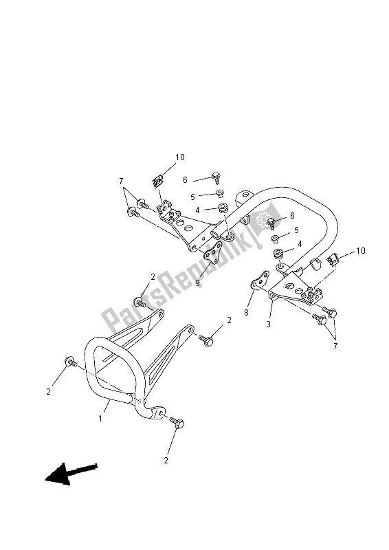 All parts for the Guard of the Yamaha YFZ 450R 2014