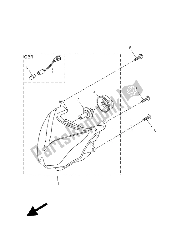 Tutte le parti per il Faro del Yamaha NS 50N 2013