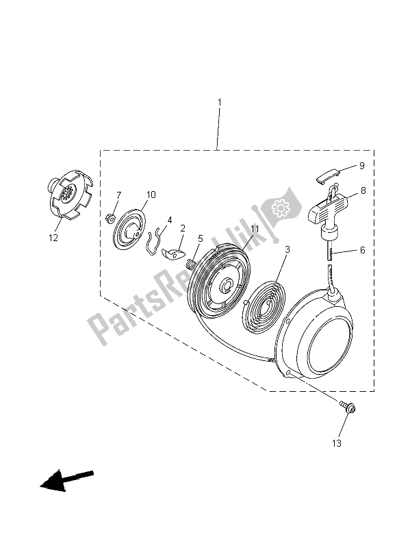 All parts for the Alternate For Chassis of the Yamaha YFM 450 Fwad IRS Grizzly 4X4 Yamaha Black 2014