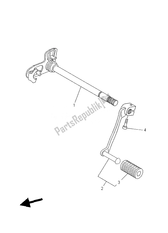 Tutte le parti per il Albero Del Cambio del Yamaha XT 660X 2010