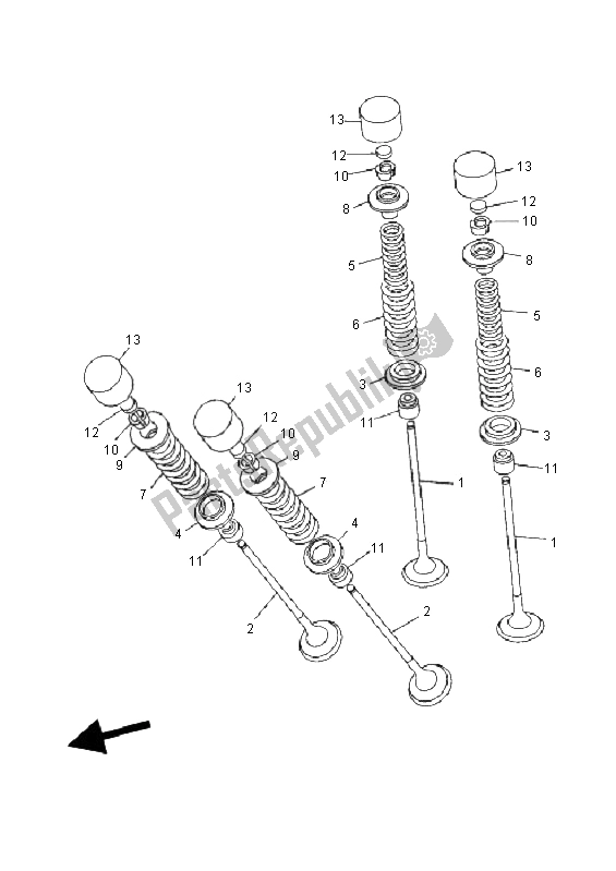 Alle onderdelen voor de Klep van de Yamaha FZ6 N Fazer 600 2006