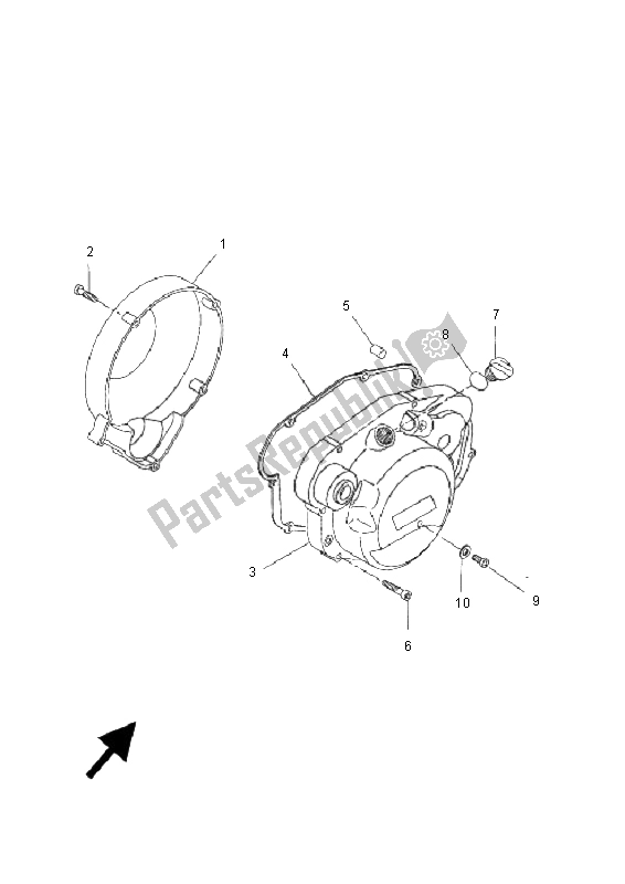 Todas las partes para Tapa Del Cárter 1 de Yamaha DT 50R SM 2006