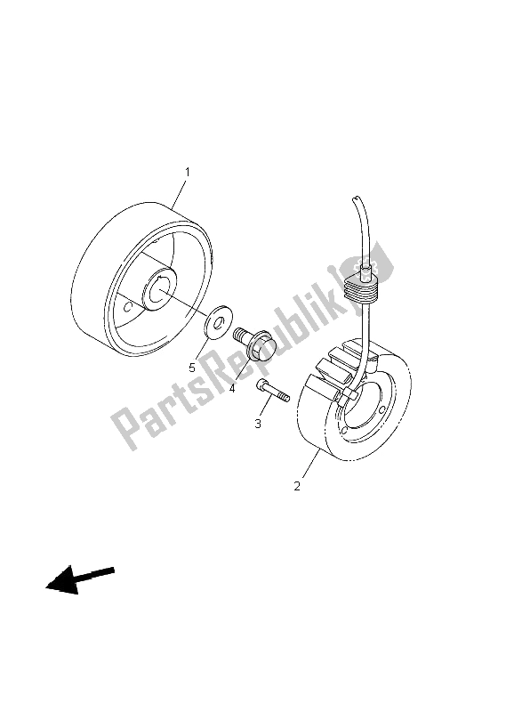 Tutte le parti per il Generatore del Yamaha YZF R6 600 2002