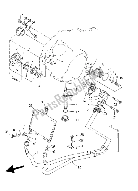 Todas las partes para Bomba De Aceite de Yamaha YFM 400 FP BIG Bear PRO 2004