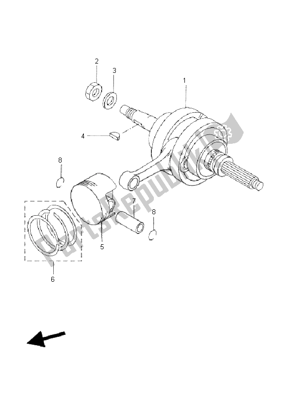 Toutes les pièces pour le Vilebrequin Et Piston du Yamaha VP 250 X City 2011