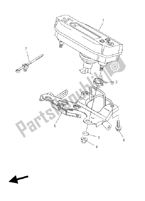 Tutte le parti per il Metro del Yamaha WR 250X 2010