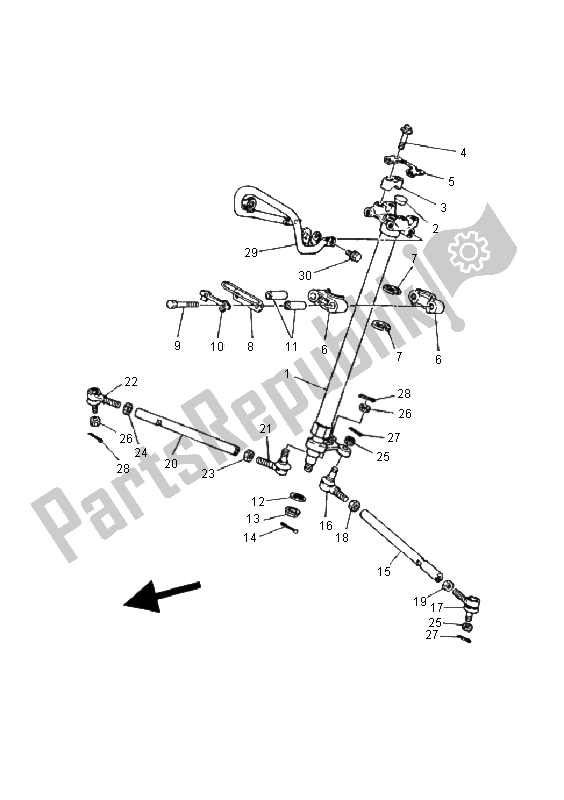 Toutes les pièces pour le Pilotage du Yamaha YFS 200 Blaster 2000