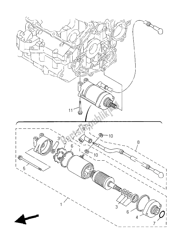 Todas las partes para Motor De Arranque de Yamaha TDM 900 2004