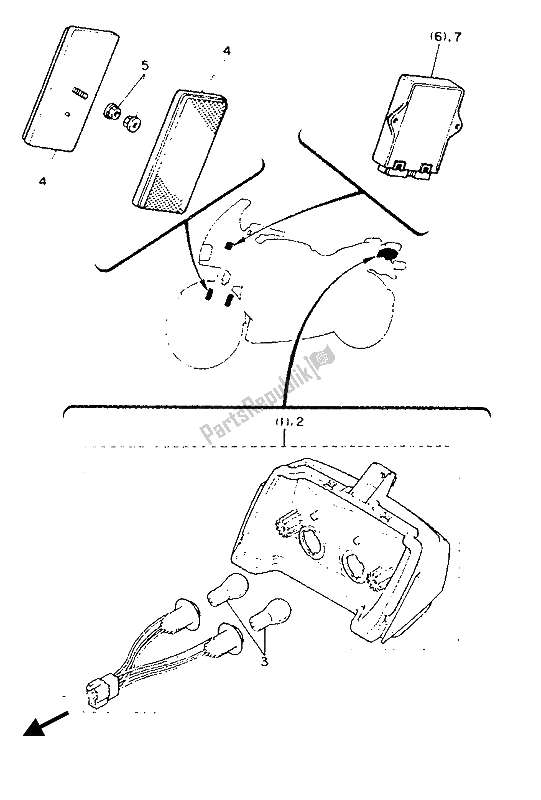 Toutes les pièces pour le Alternatif (électrique) du Yamaha FJ 1200 1988