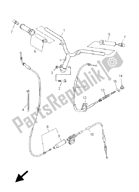 Tutte le parti per il Maniglia E Cavo Dello Sterzo del Yamaha CS 50R AC JOG 2009