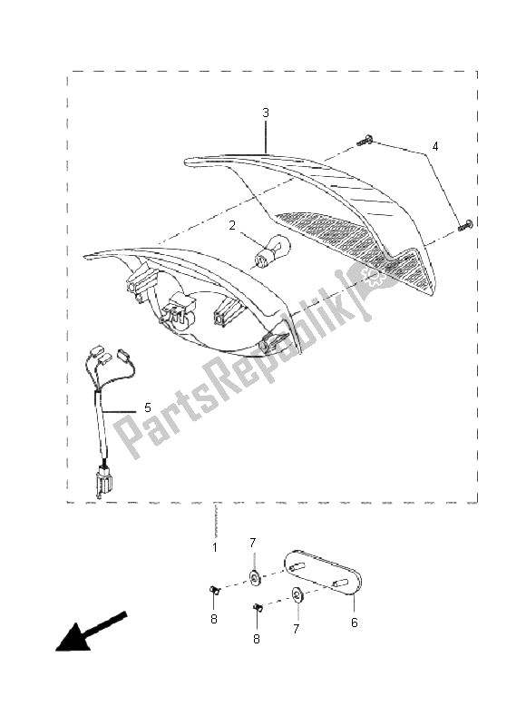 Todas las partes para Luz De La Cola de Yamaha CW 50 2011