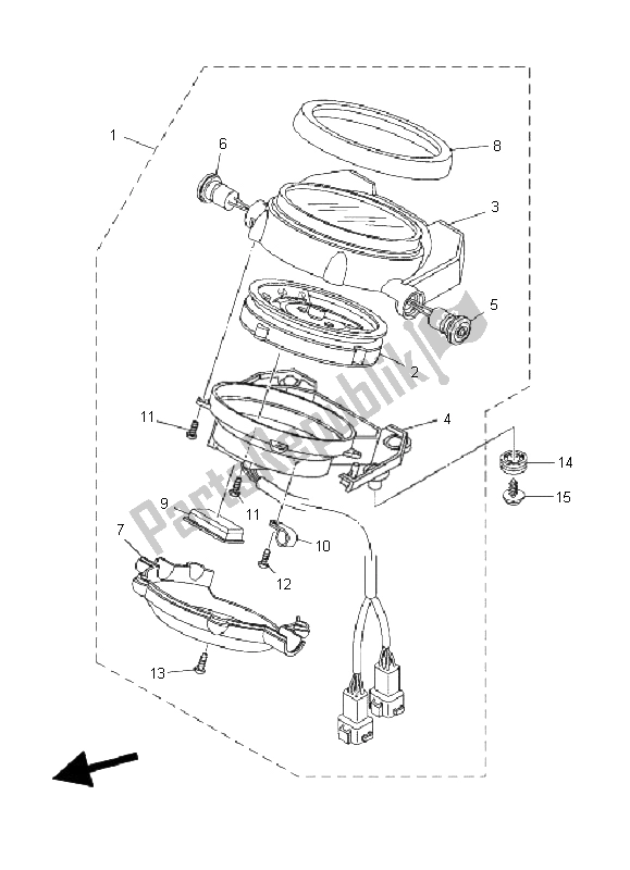 Tutte le parti per il Metro del Yamaha MT 01 1670 2009