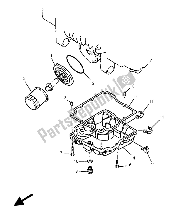 Toutes les pièces pour le Nettoyant Huile du Yamaha XJ 600N 1997