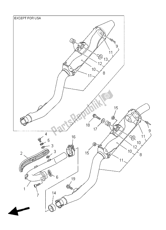 Todas las partes para Cansada de Yamaha YZ 250F 2004