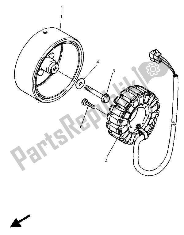 Toutes les pièces pour le Générateur du Yamaha XJ 600N 1999