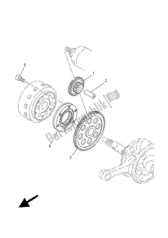 Toutes les pièces pour le Entrée du Yamaha YP 400 RA 2015