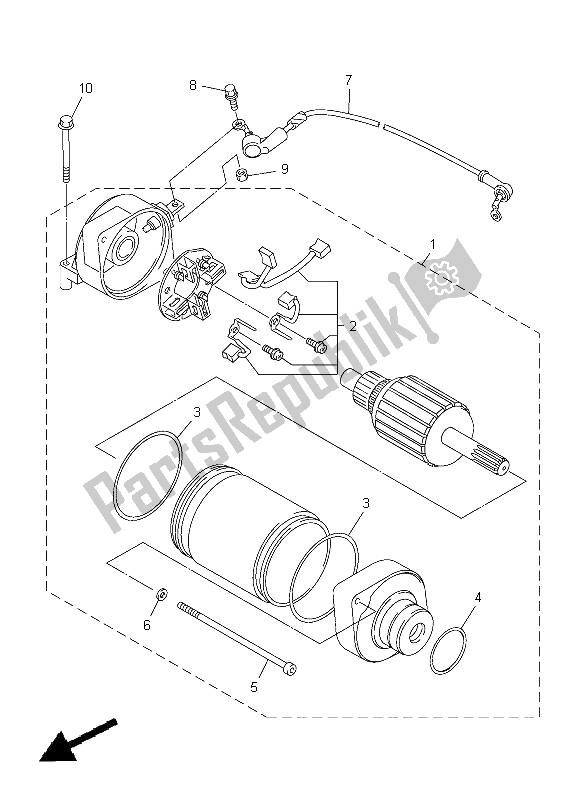 Todas las partes para Motor De Arranque de Yamaha YZF R1 1000 2005