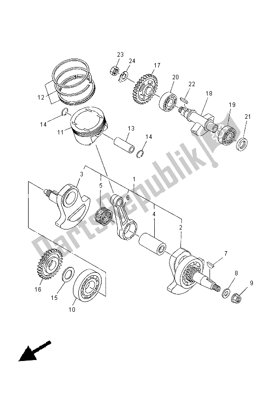 Wszystkie części do Wa? Korbowy I T? Ok Yamaha XT 660 ZA Tenere 2012