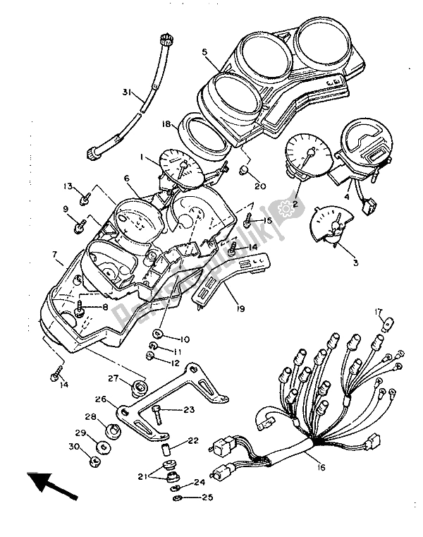 Todas las partes para Metro de Yamaha XJ 600 1991