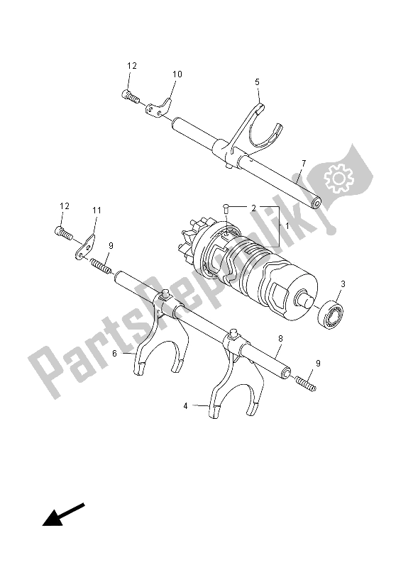 Todas las partes para Cambio De Leva Y Horquilla de Yamaha FZ1 NA 1000 2012