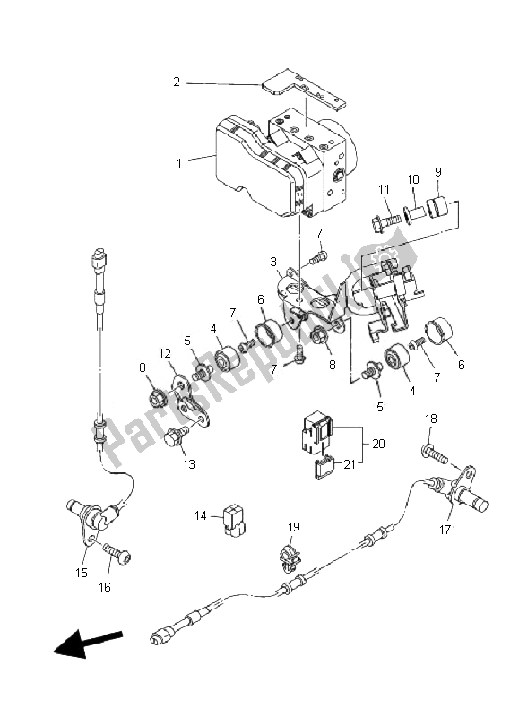 All parts for the Electrical 3 of the Yamaha XP 500A T MAX 2010