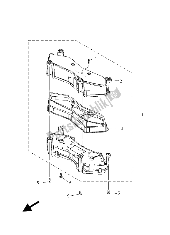 All parts for the Meter of the Yamaha XP 500A Dnms 2015