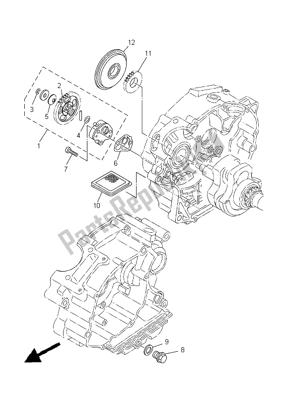 Todas las partes para Bomba De Aceite de Yamaha TT R 125 LWE 2013