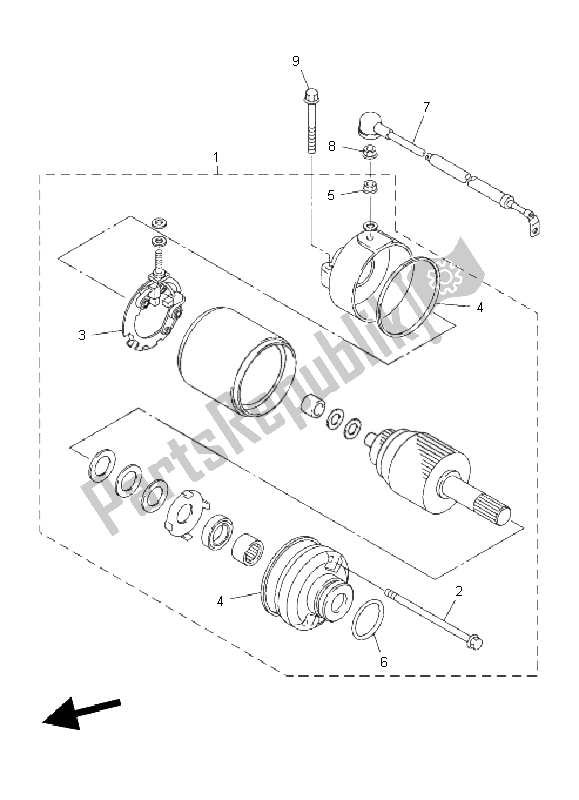 Tutte le parti per il Motore Di Avviamento del Yamaha XJ6 NA 600 2011