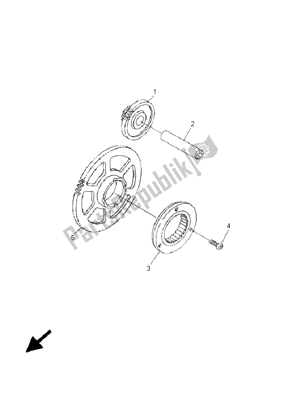 Tutte le parti per il Antipasto del Yamaha YZF R6 600 2001