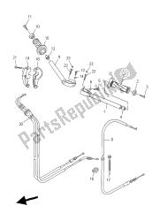 stuurhendel en kabel