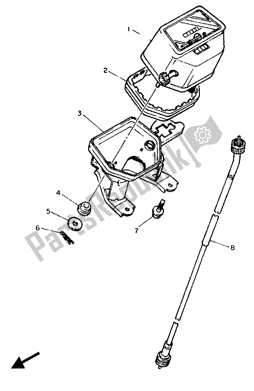 Tutte le parti per il Metro del Yamaha TT 600W 1989